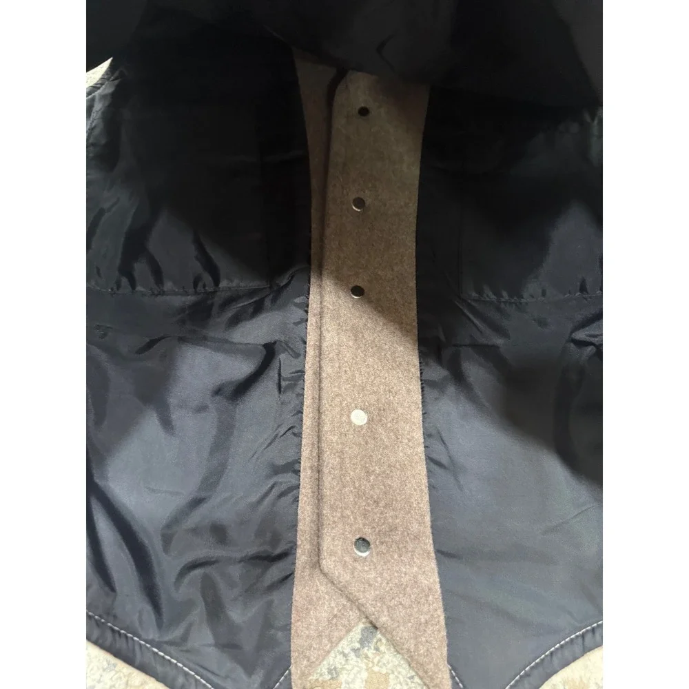 Schaefer Outfitter Mens Brown Wool Blend Ranch Vest Style 805 Made in USA Large